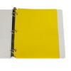 C-Line Products TwoPocket Heavyweight Poly Portfolio Folder with ThreeHole Punch, Yellow, 25PK 33936-BX